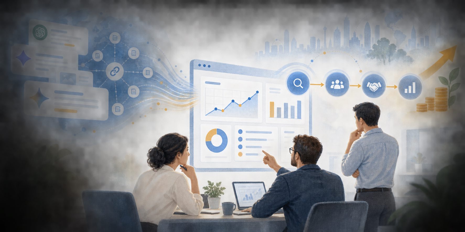 Framework to measure generative AI marketing ROI from AI visibility through pipeline and gross profit