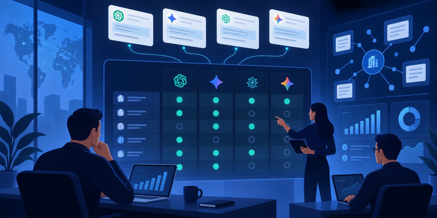 Prompt coverage matrix for measuring SaaS visibility across AI search engines