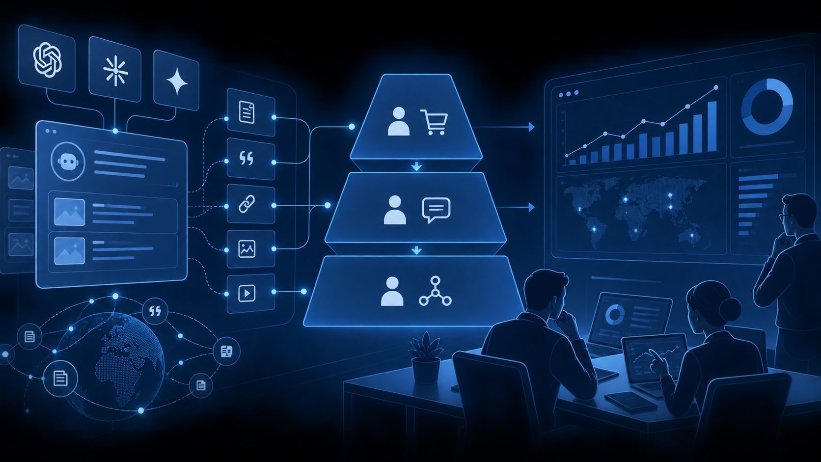 AI search CAC evidence ladder showing direct, declared, and inferred customer attribution