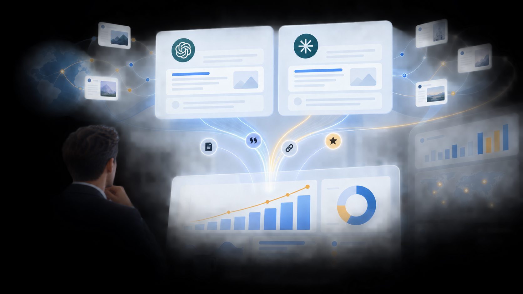 SaaS revenue attribution for ChatGPT and Perplexity executive reporting view