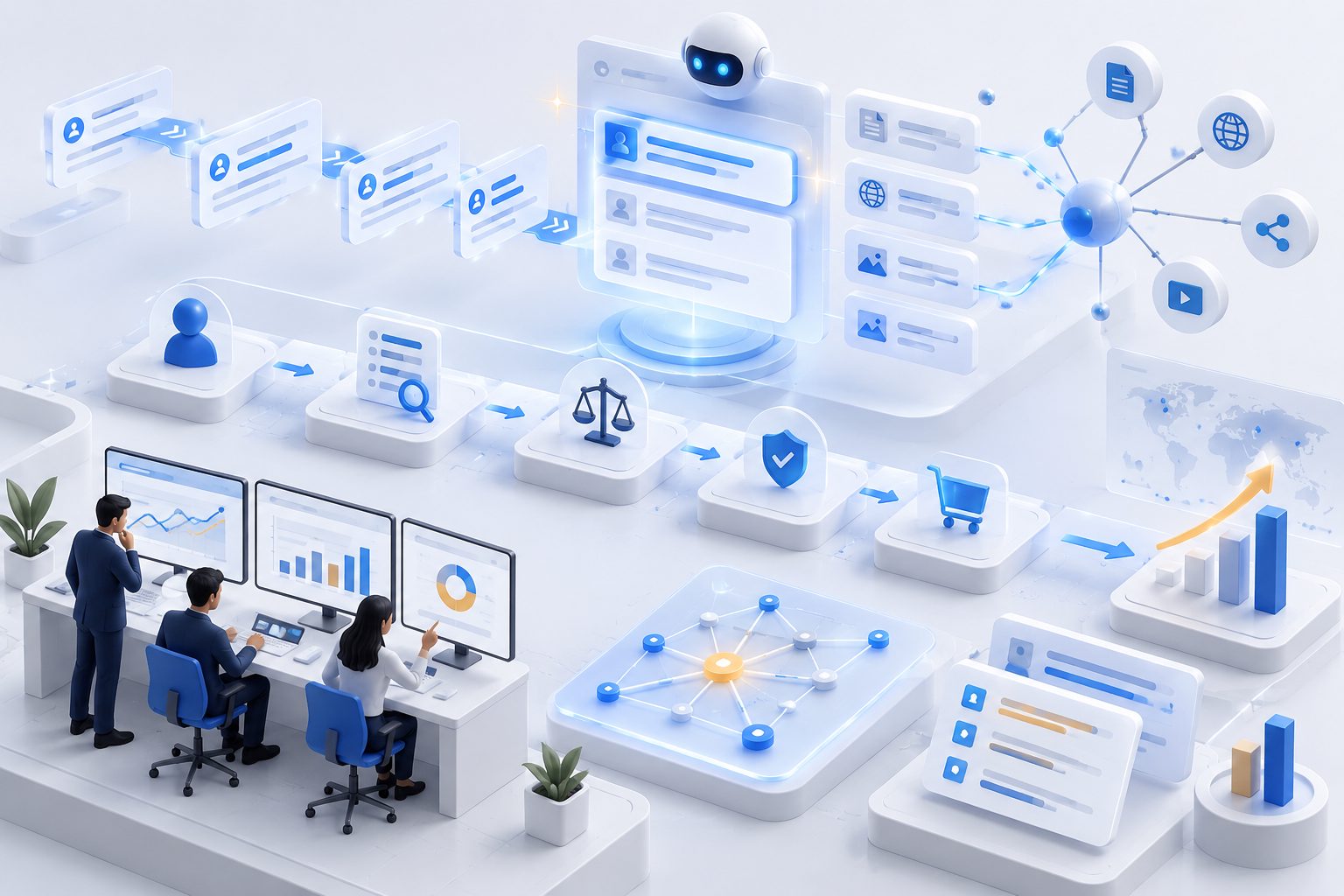 Multi-turn prompt mapping for SaaS across the software buyer journey