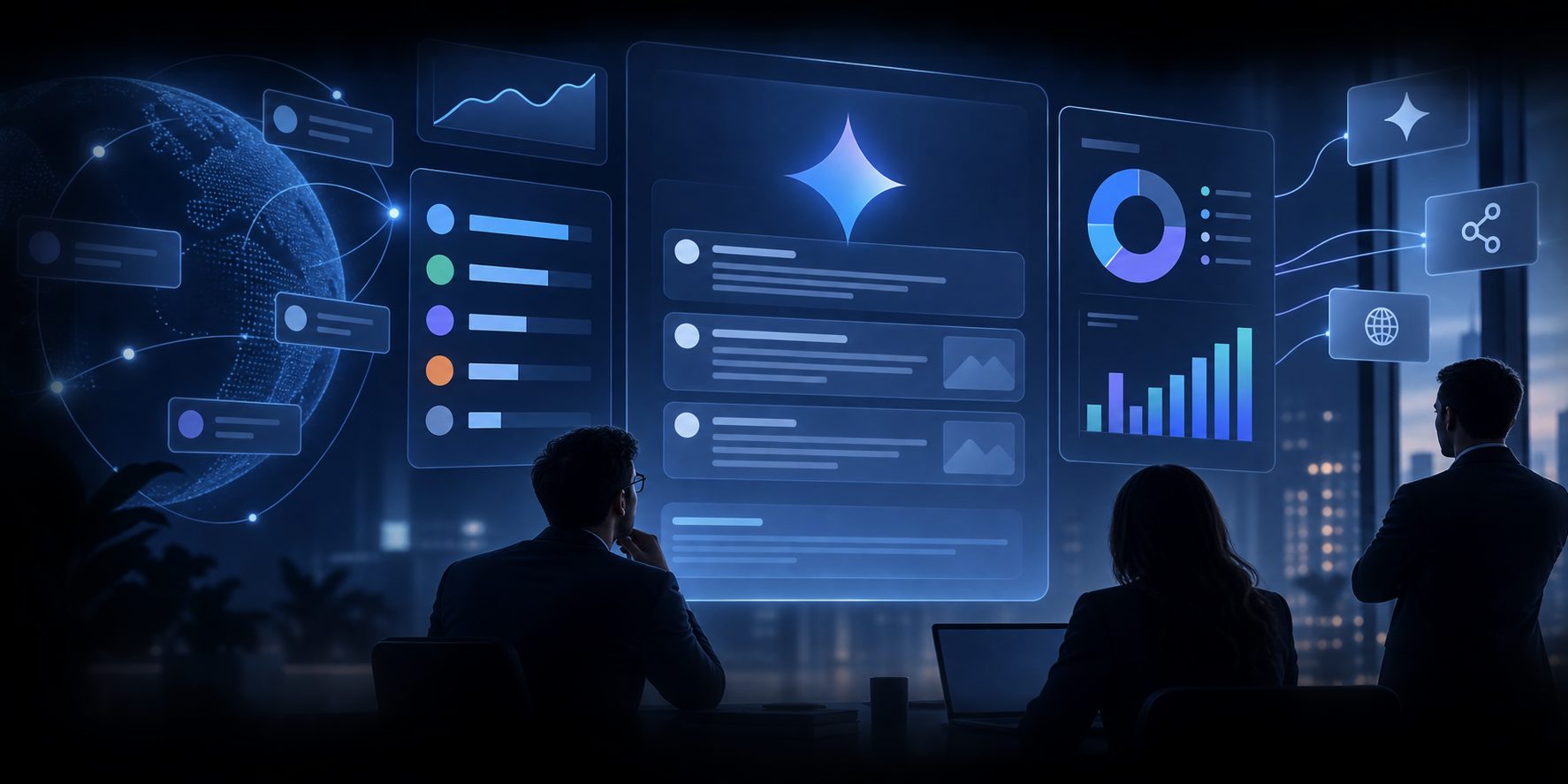 benchmark enterprise share of voice in Gemini dashboard showing competitor visibility