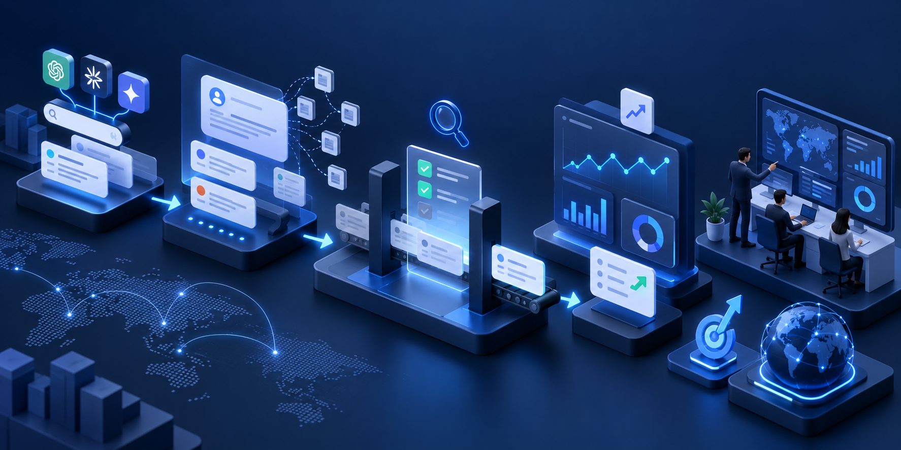 AI search monitoring evidence gate for evaluating repeated and commercially relevant changes