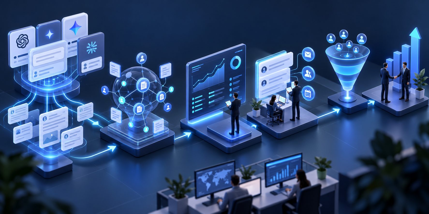 A detailed framework illustrating how to turn AI brand mentions into pipeline through conversion pathways