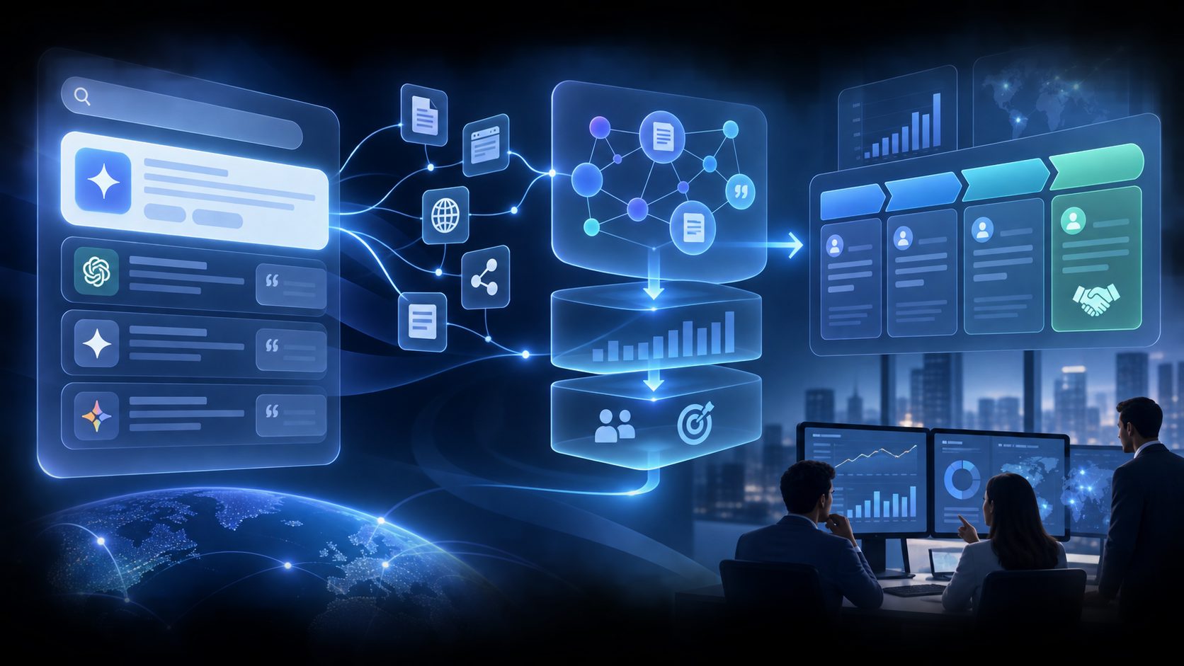 CRM evidence ladder for AI search visibility, influence, and opportunity attribution