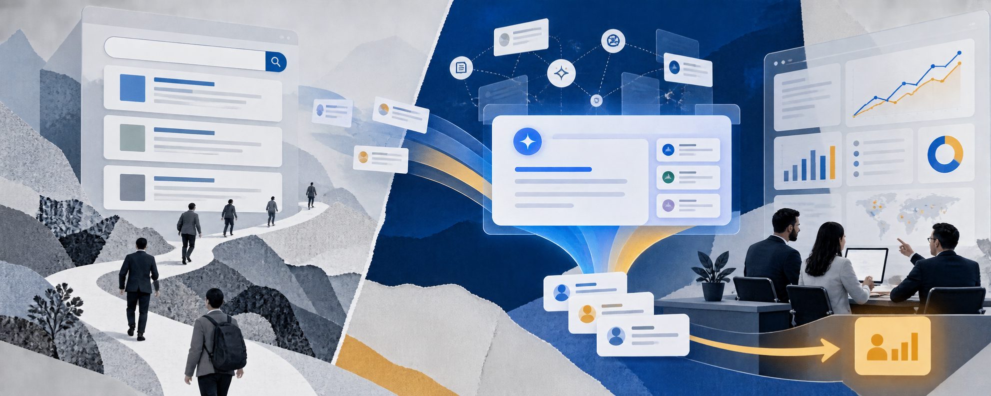 AI search recommendation funnel from prompt to SaaS pipeline