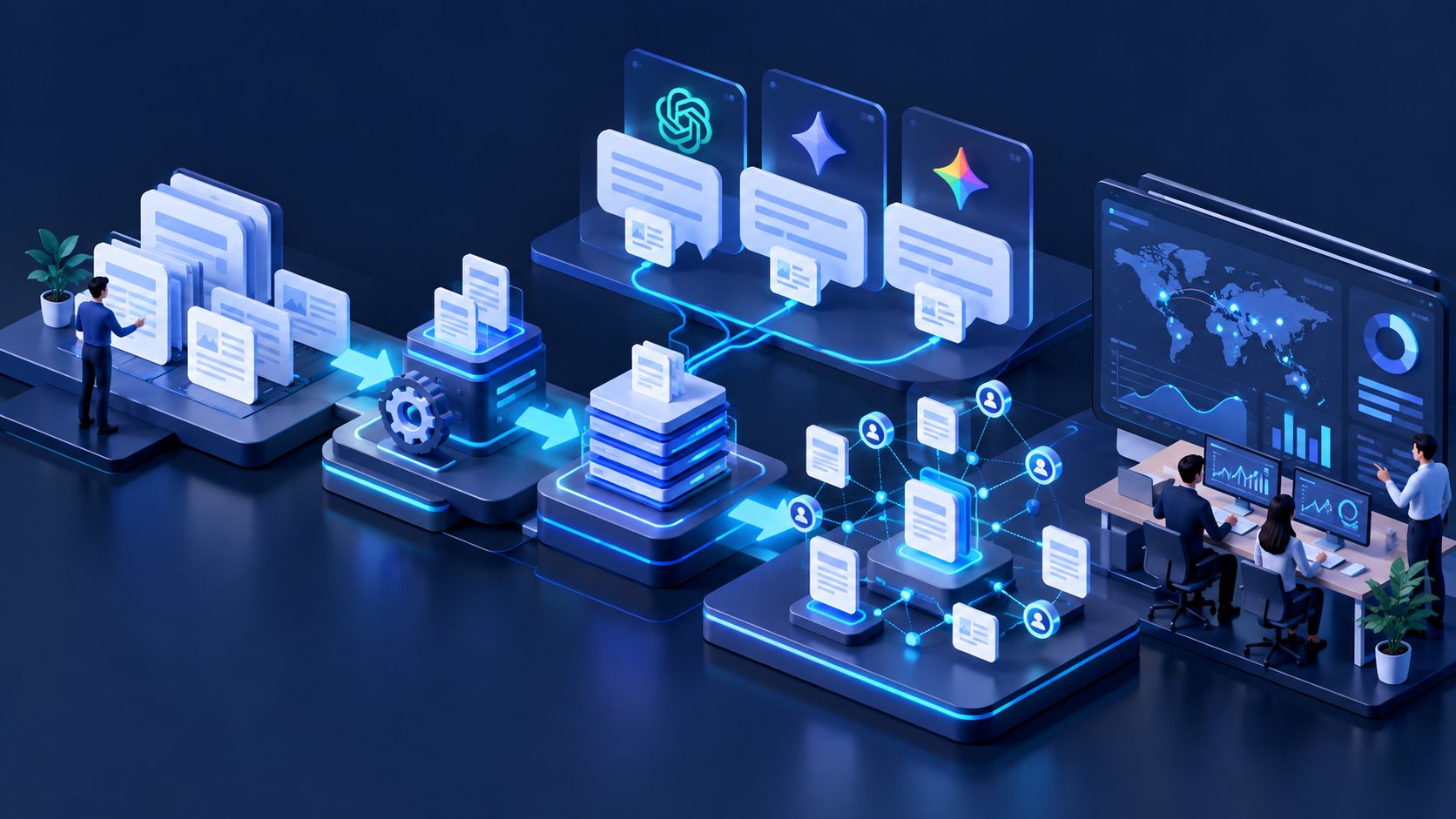 citation optimization tactics for B2B knowledge bases shown as a structured documentation workflow