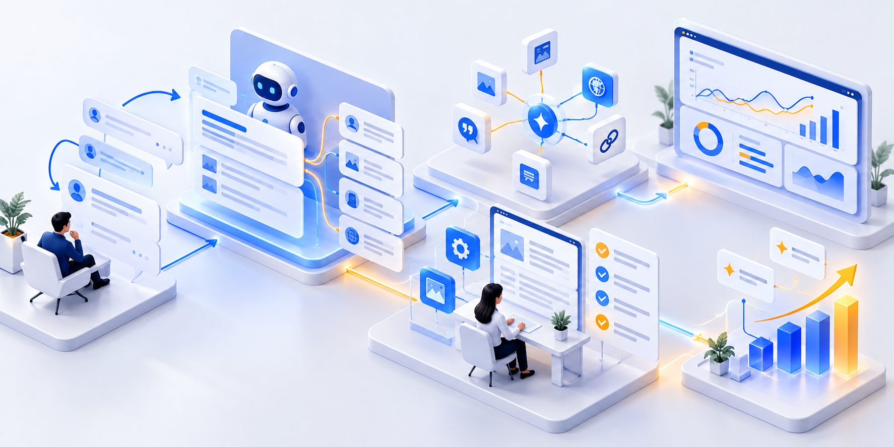 how to optimize content for multi-turn AI searches across a SaaS buyer journey