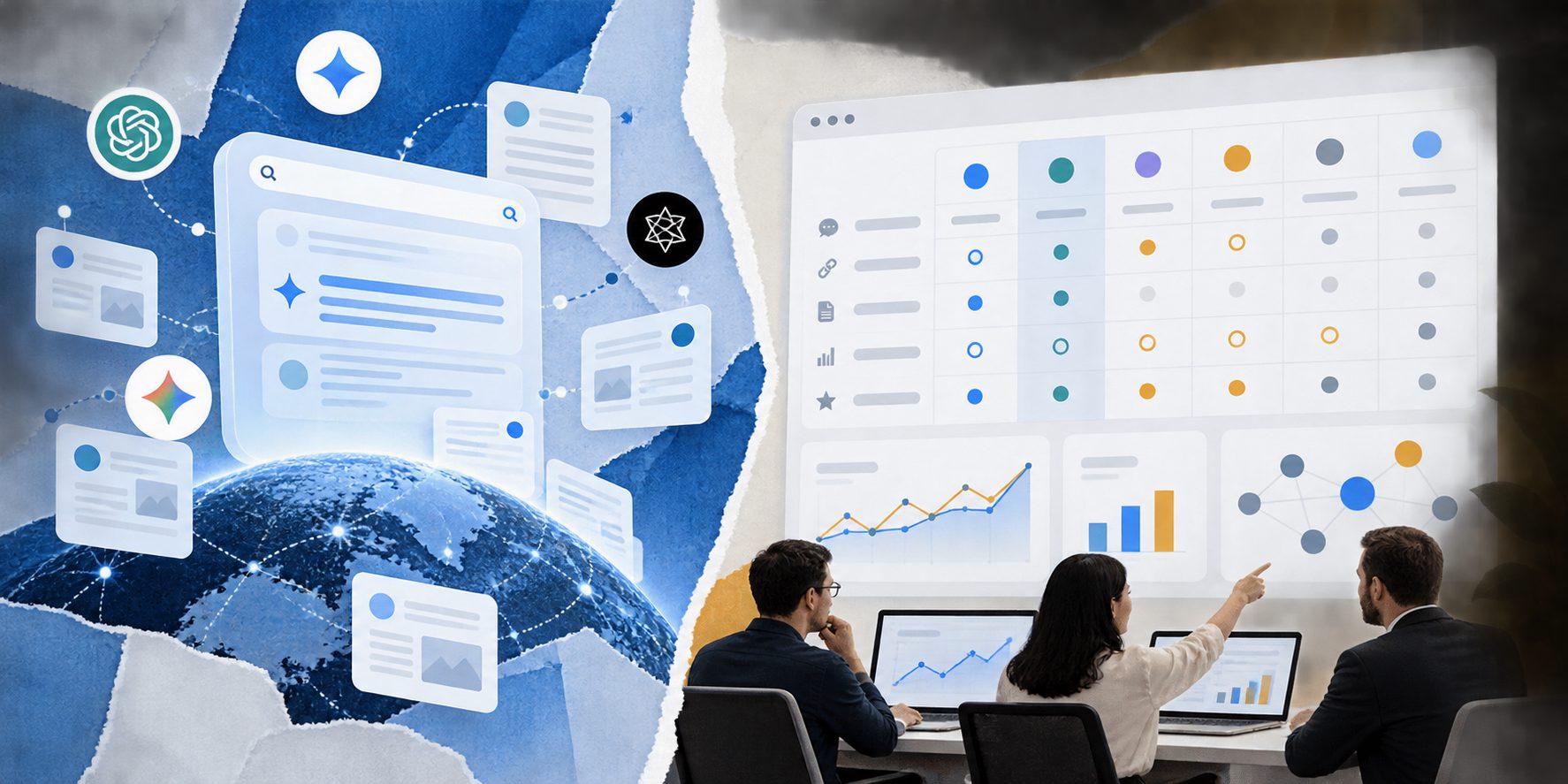 peec ai competitors comparison matrix for AI search visibility