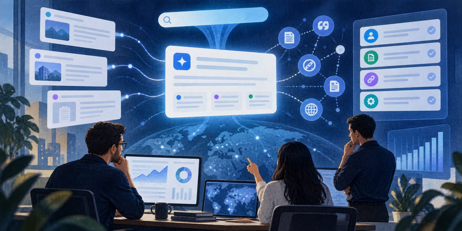 B2B AI visibility audit showing identity, evidence, citation, and technical checks