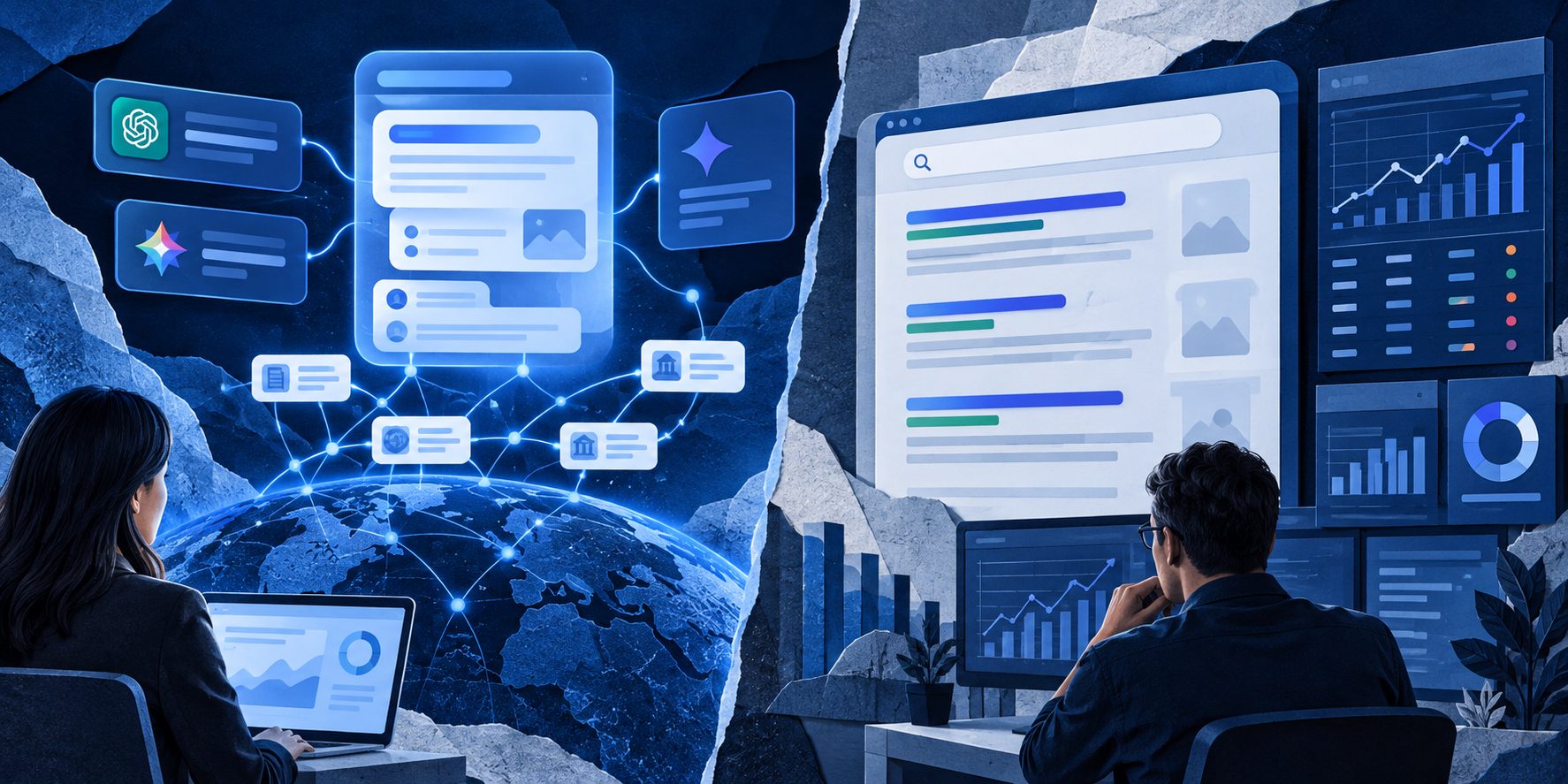 GEO platform vs SEO rank tracker comparison across AI answers and search results