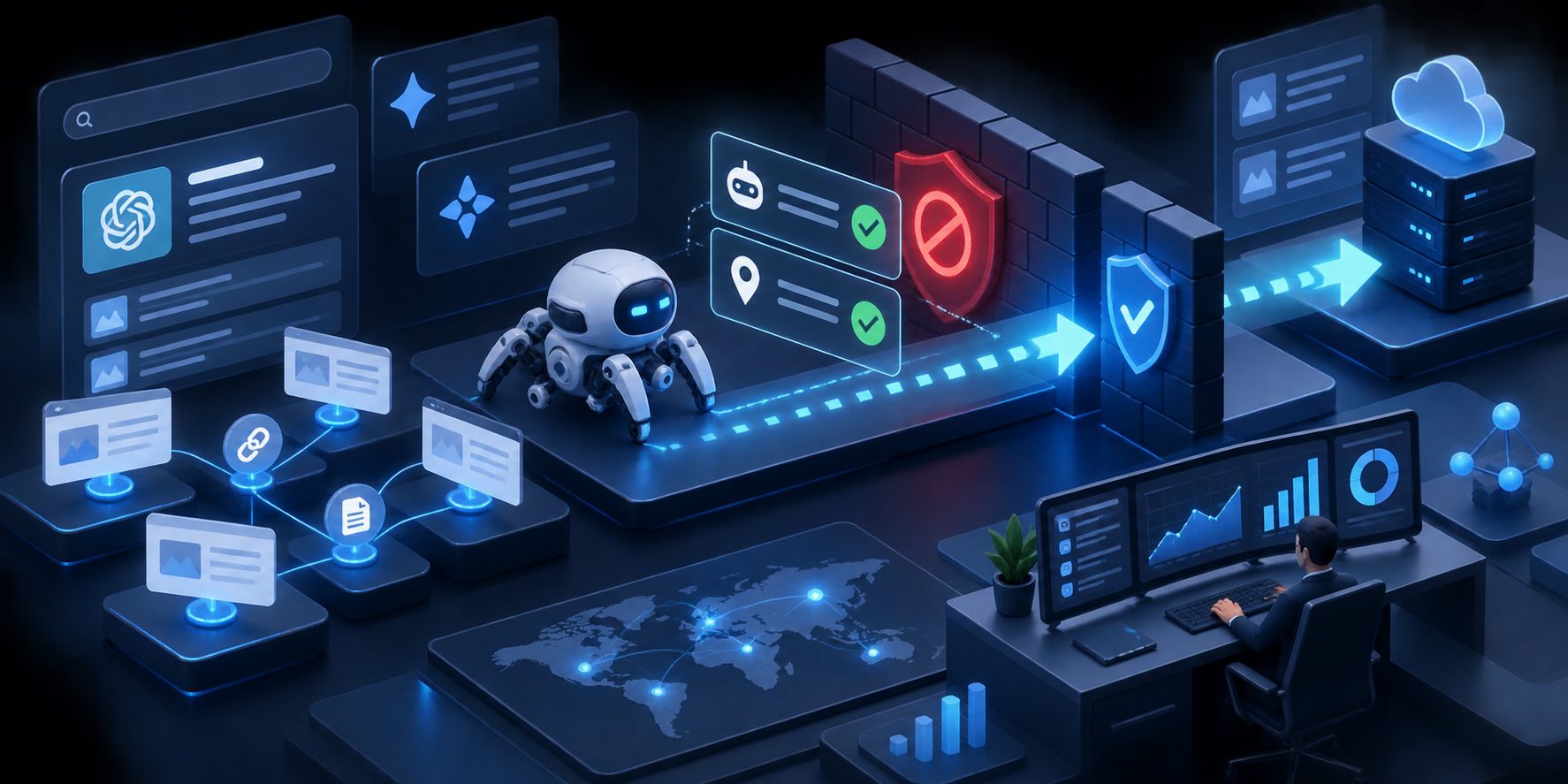 OAI-SearchBot verification matrix comparing user-agent and source IP