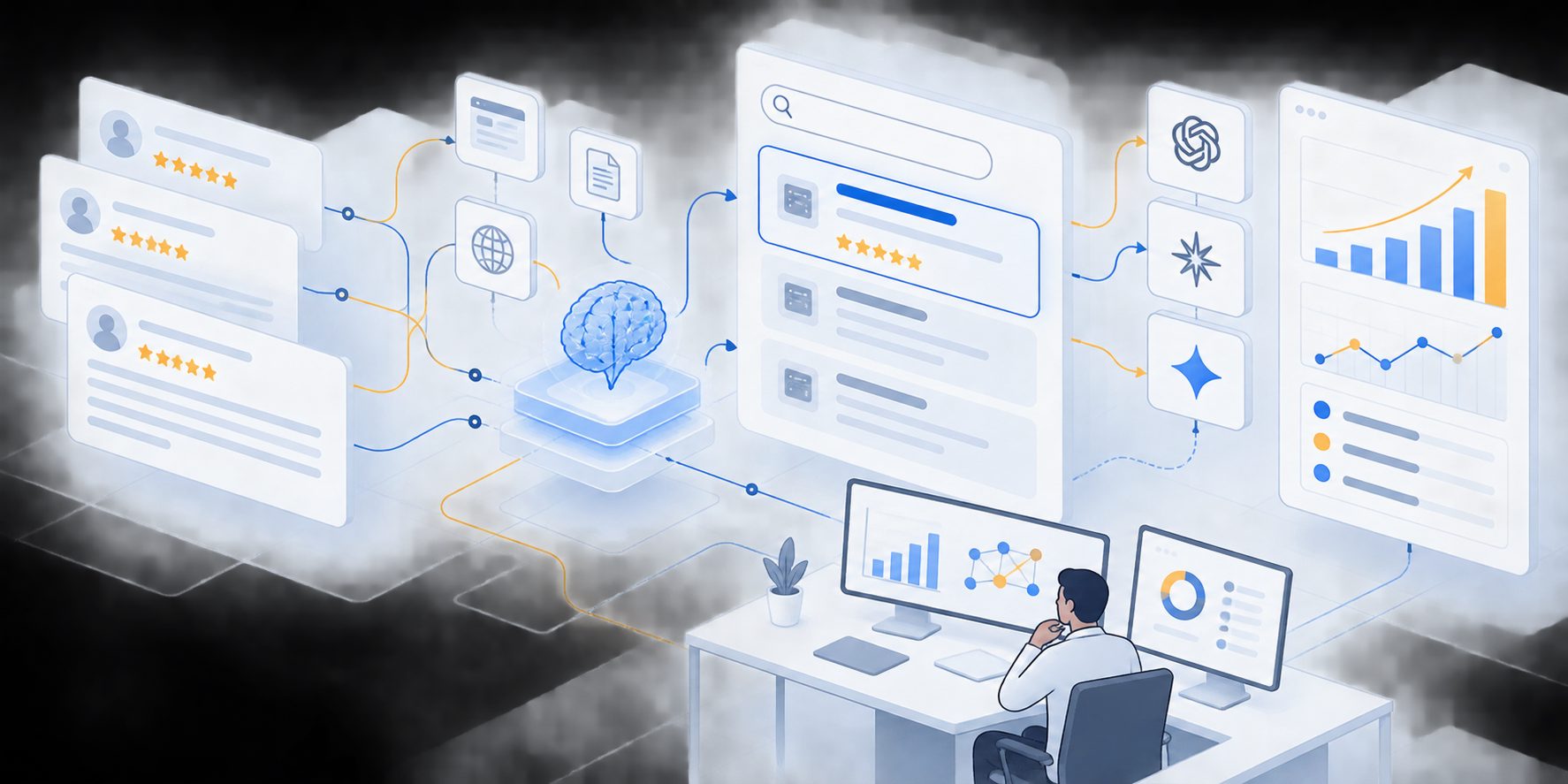 G2 reviews impact on LLM software ranking through review evidence, product context, and buyer intent