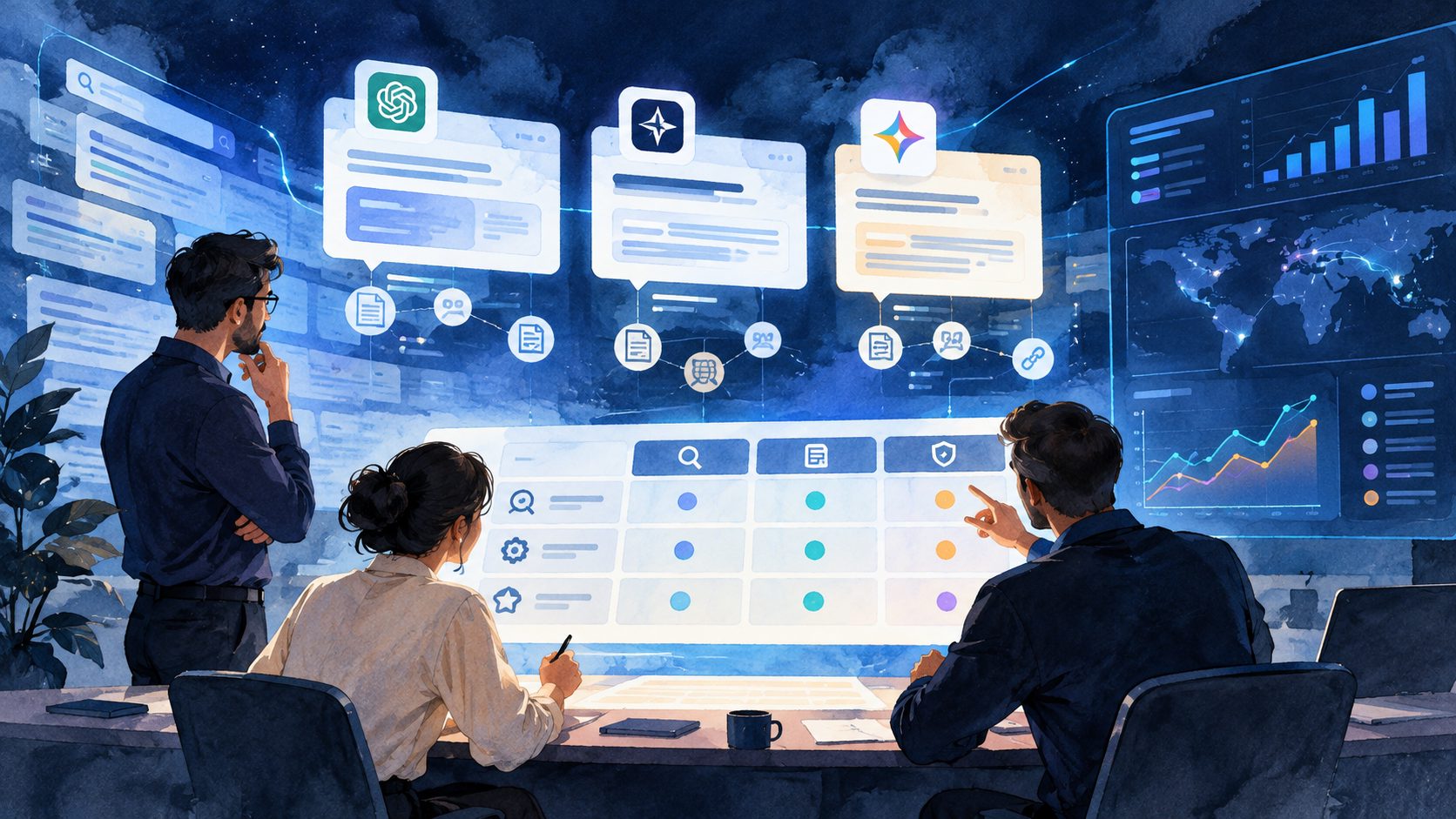 Buyer prompt matrix for comparing SaaS discovery, evaluation, and trust questions