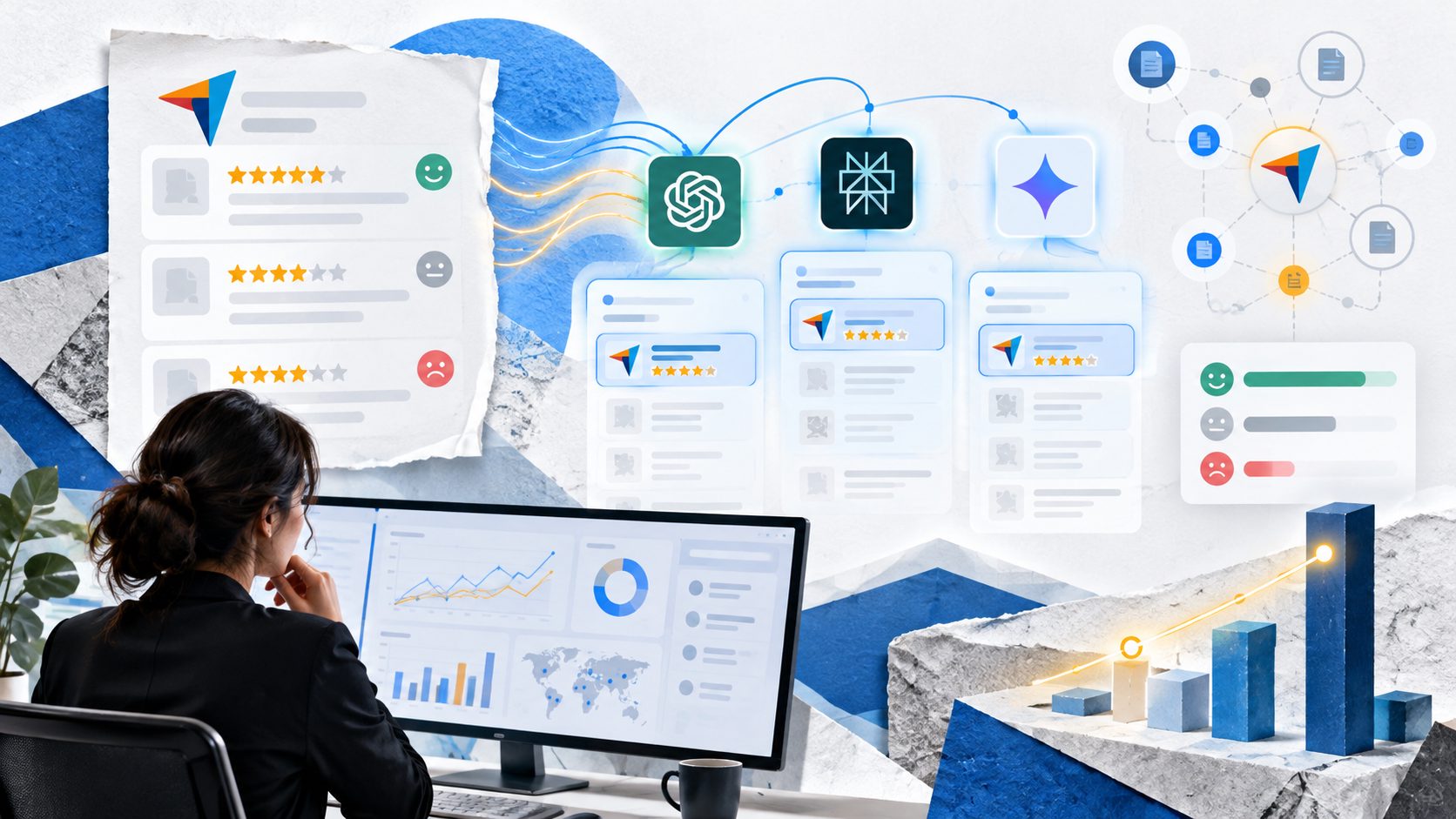 Capterra sentiment weight in LLM recommendations across AI search platforms