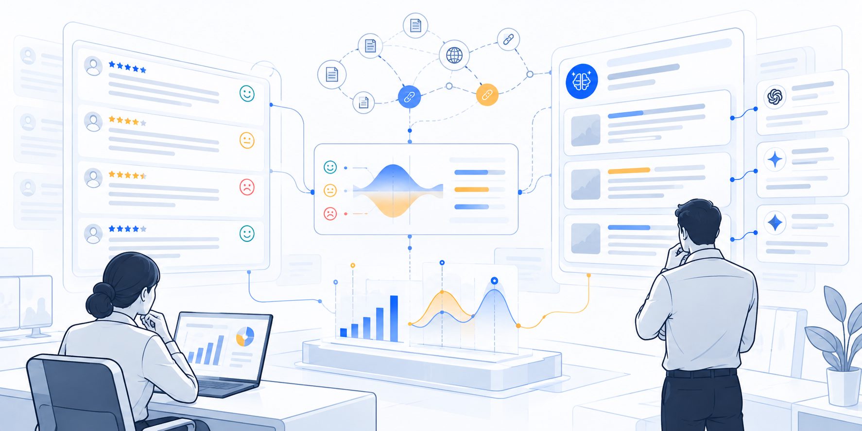 SaaS sentiment gap analysis between Capterra reviews and LLM recommendations